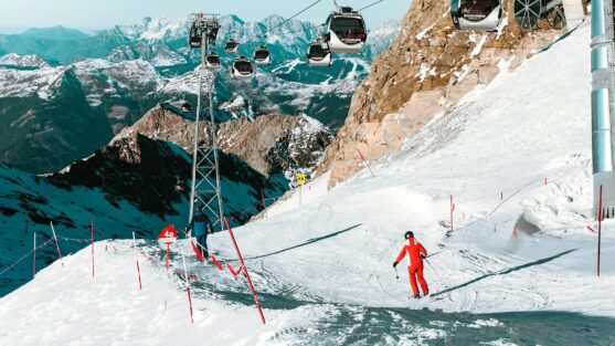 View from the ski slopes