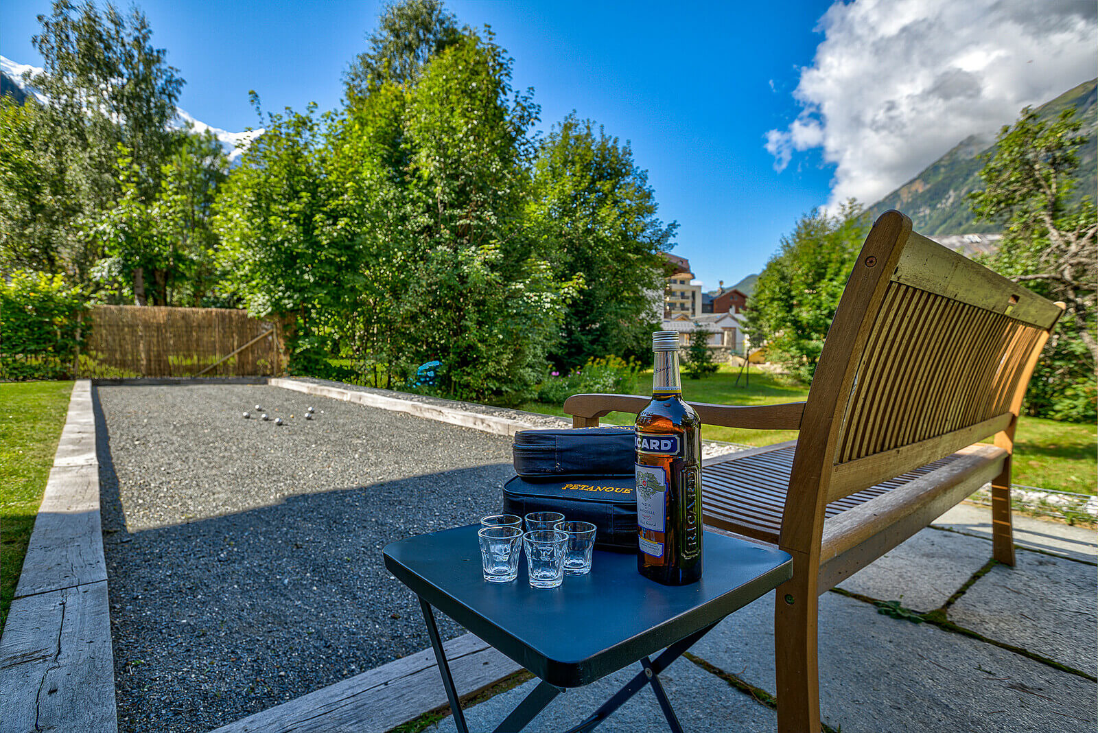 Private petanque court